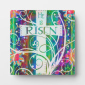 彼は十字架かわいらしのインスピリシオイースターに生まれ変わった フォトプラーク (正面)