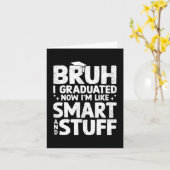 彼は卒業の末日に卒業した カード (黄色い花)