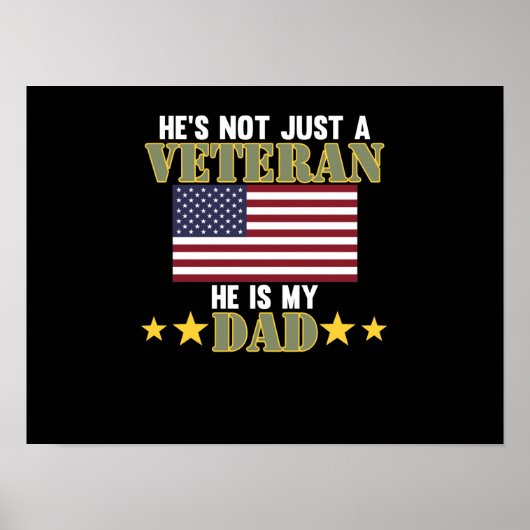 彼は単なる退役軍人ではない彼はパパ幸せ退役軍人 ポスター (正面)