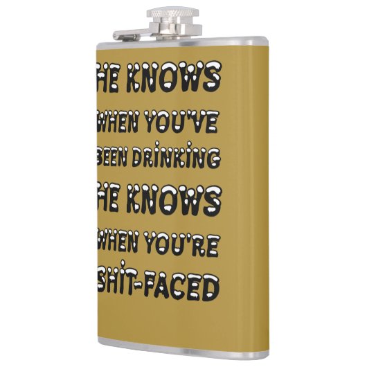 彼は君が酒を飲んでいる時分を知っている フラスク (左)