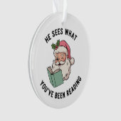 彼は君のクリスマスの本読気を見る オーナメント (正面)