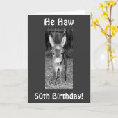 彼は君の50番目の誕生日 カード (黄色い花)