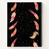 彼は君を羽根信仰誌で覆うだろう ノートブック (裏面)