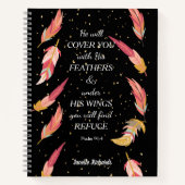 彼は君を羽根信仰誌で覆うだろう ノートブック (正面)