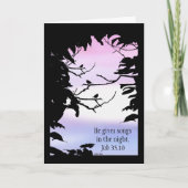 彼は夜の歌を与えます-健康なカードを得て下さい カード (正面)