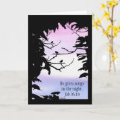 彼は夜の歌を与えます-健康なカードを得て下さい カード (黄色い花)