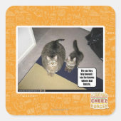 彼は大きく骨を折る。 スクエアシール (正面)