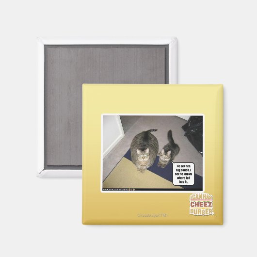 彼は大きく骨を折る。 マグネット (正面/裏面)