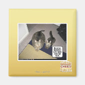 彼は大きく骨を折る。 マグネット (正面)