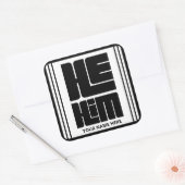 彼は大物はっきりしただ スクエアシール (封筒)