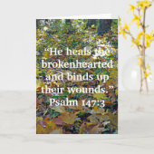 「彼は失恋を癒す」。..カード カード (黄色い花)