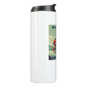 彼は女性のサイクリングを攻撃する制限時間に来ている タンブラー (回転左)