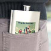 彼は女性のサイクリングを攻撃する制限時間に来ている フラスク (インサイチュ)