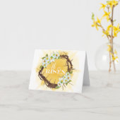 彼は宗教の復活者に昇進した カード (黄色い花)