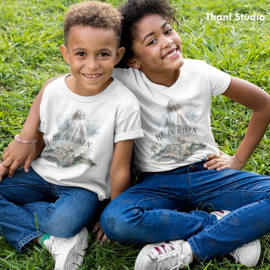 彼は宗教上の復活祭のキリスト教十字架を復活させた Tシャツ