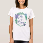 彼は宗教上の復活祭のフローラ Tシャツ (正面)