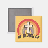 彼は宗教上の復活祭を起こした マグネット (正面/裏面)