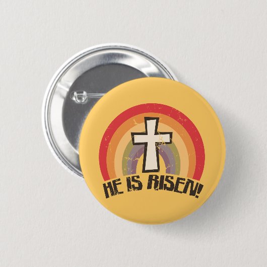 彼は宗教上の復活祭を起こした 缶バッジ (正面&裏面)