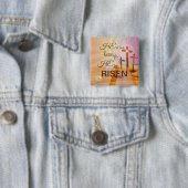 彼は宗教上の暗証番号を押し上げられた 缶バッジ (インサイチュ)