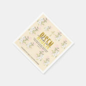 彼は宗教的なキリスト教の引用文や復活祭を起こした スタンダードカクテルナプキン (角)