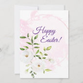 彼は宗教的なキリスト教の引用文復活祭を起こした 招待状 (裏面)