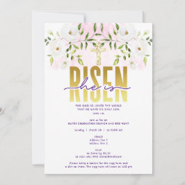 彼は宗教的なキリスト教の引用文復活祭を起こした 招待状