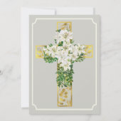 彼は宗教的なキリスト教の復活祭のお祝いを復活させた 招待状 (裏面)