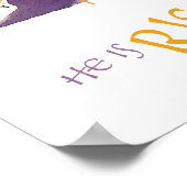 彼は実に復活紫色の金ゴールドだ ポスター (角)