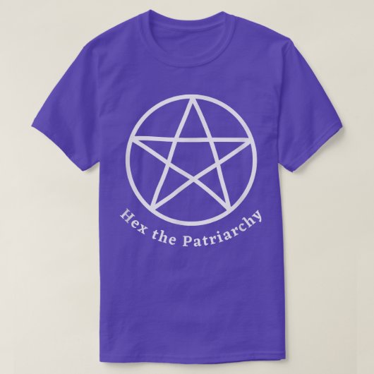 彼は家父長制フェミニズム魔術ペンタグラム聖 Tシャツ (デザイン正面)