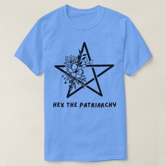彼は家父長制フェミニズムWicca魔女 Tシャツ (デザイン正面)