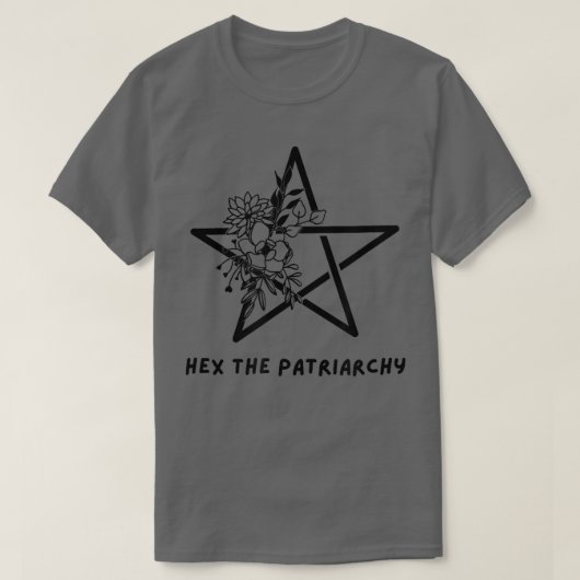 彼は家父長制フェミニズムWicca魔女 Tシャツ (デザイン正面)