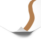 彼は尋ね、彼女はイエスと答えた。シンプルでミニマルなエンゲージメント ポスター (コーナー)