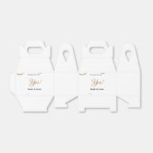 彼は尋ね、彼女はイエスと答えた シンプル ミニマルなエンゲージメント フェイバーボックス (折り畳みなし)