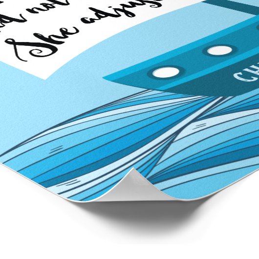 彼は嵐の中に立った(名前をカスタムする) ポスター (角)