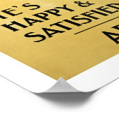 彼は幸せで満足しているだろう？ ポスター (角)