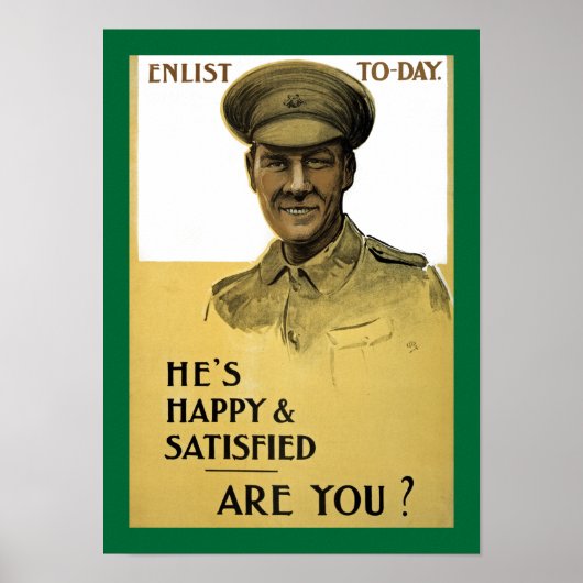 彼は幸せで満足しているだろう？ ポスター (正面)