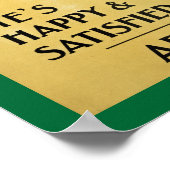 彼は幸せで満足しているだろう? ポスター (角)