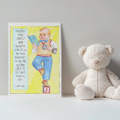 彼は強さの知恵および優美のバースデー・カードで育ちました カード