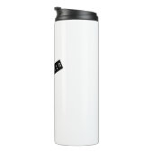 彼は彼のレトロ黒いレーベル タンブラー (回転右)