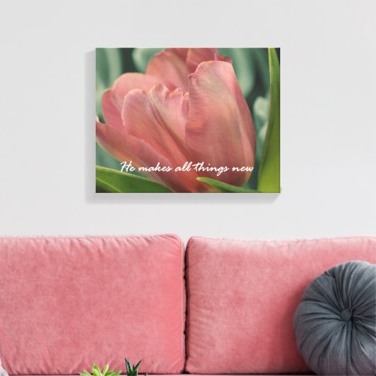 彼は彼の時節で全てのものを美しくしている キャンバスプリント (インサイチュ (リビング))