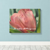 彼は彼の時節で全てのものを美しくしている キャンバスプリント (インサイチュ (ウッドフロア))