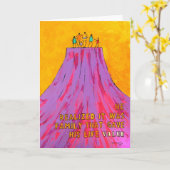 彼は彼の生命価値を与えたのは家族だったことを実現しました カード (黄色い花)