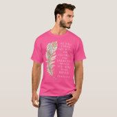 彼は彼の羽毛でカバーするイエス・バイブルCh Tシャツ (正面フル)