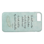 彼は彼の羽KJV聖書の聖句で覆う Case-Mate iPhoneケース (裏面(横))
