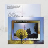 彼は彼の言葉を送り、彼らを癒した ポストカード (正面/裏面)