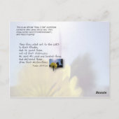 彼は彼の言葉を送り、彼らを癒した ポストカード (裏面)