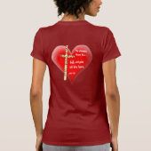 彼は彼らに愛の完全な範囲を示した Tシャツ (裏面)