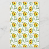 彼は彼女がひまわりのブライダルシャワーゲームカードと言った チラシ (裏面)