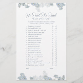 彼は彼女がほこりっぽい青エレガントいシャワーのゲームを言った