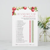 彼は彼女がアップルのブライダルシャワーゲームモダンを言ったと言った (スタンド正面)